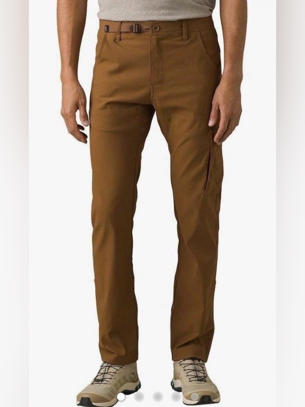 NWT prAna Stretch Zion Slim Pant II Sepia 34x32 Hiking Cargo Trail Pants